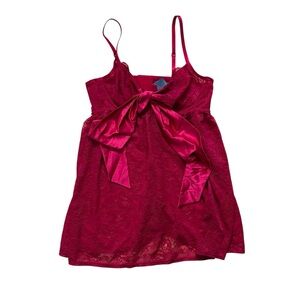 Torrid Red Babydoll Lace Lingerie Womens Size Large New With Tag Bow Romantic